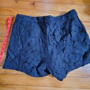 Black Lace Women's Shorts Sz 8